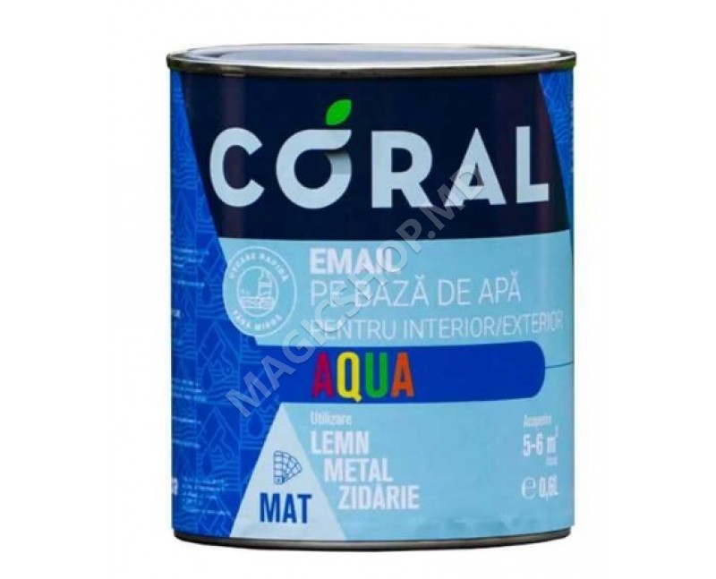 Email pe baza de apa Safir albastru 2.5L, Aqua Mat Coral